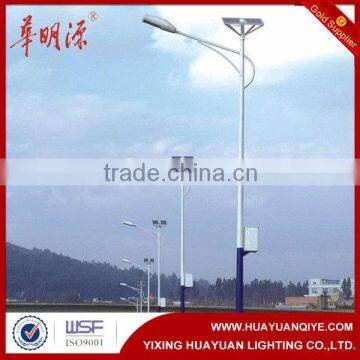 single arm solar street light poles