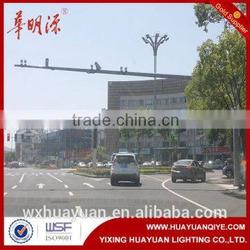 Road steel cctv pole mounting