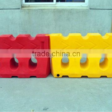 PE Colorful plastic traffic barrier/road block/road water filled barrier