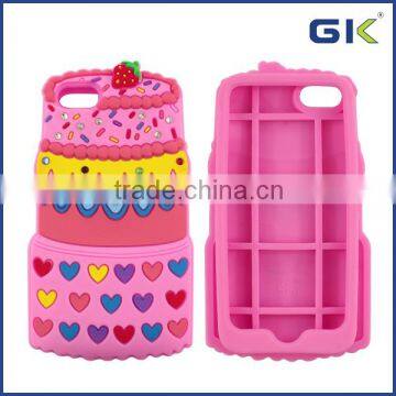 [GGIT] 3D Colorful Cake Shape Back Cover For IPhone 6 Silicone Case