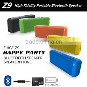 2016 new portable stereo bluetooth speaker supports handsdree call