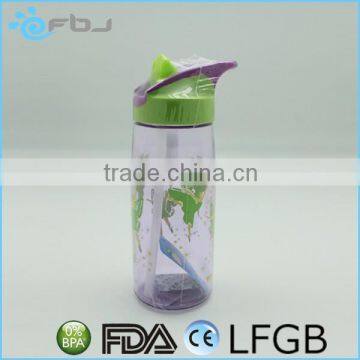 700ml Plastic Straw Drinking Bottle with silicone nozzle