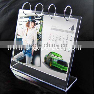 factory OEM acrylic material table calendar stand from China