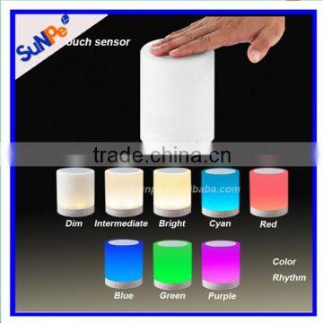 Mini Music Bluetooth Speaker Led Color Changing Smart Sensitive Touch Table Lamp