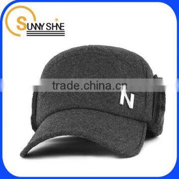 sunny shine custom 2014 cotton wool plain winter hat with earmuff