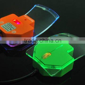 All Transparent 3D Wired Multicolor Light Mouse Wired Antistatic Small Computer ESD Mouse in USB Type photo-5