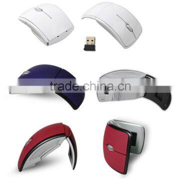 new product 22.4G hz DPI 2000 fancy arc mouse wireless mouse cpi switch