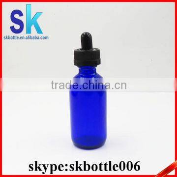 blue buston glass bottle 30ml with glass sharp dropper