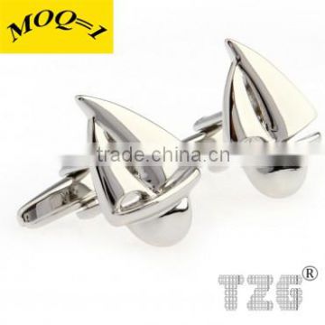 Fashion Stainless Steel Ship Cufflink