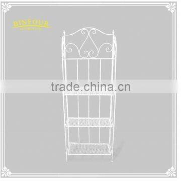 Customs Folding Home Furniture 3-tier Metal Outdoor Shelf