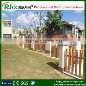 Recyled wood plastic composite material for outdoor garden fence and wall panel