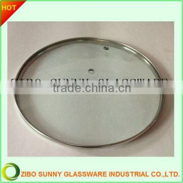 Round toughen glass pot cover