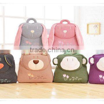 Children's school bag cute animal backpack plush cartoon baby backpack kindergarten plush bag