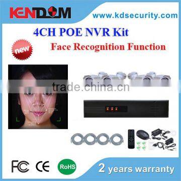 2016 New Technology IP Camera Face Recognition System 4CH POE NVR CCTV Camera with face recognition function