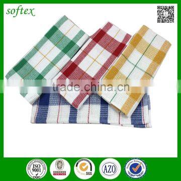 promotional items china waffle wave jacquard checked coloured tea towels