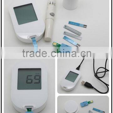 2015 New Design High Quality Big Screen With USB Compute Connection Cable Digital Blood Glucometer Quality Choice Most Popular photo-2