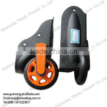 High quality plastic/rubber luggage wheels for outside luggage