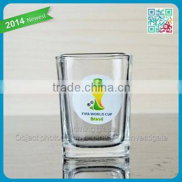 Square shaped shot glass cup