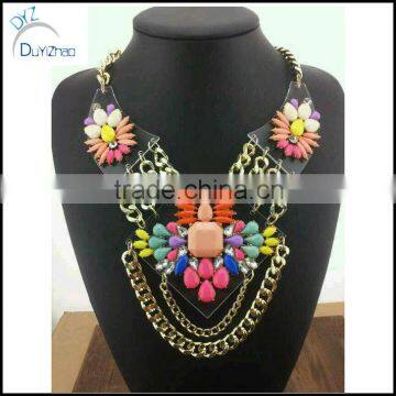 wholesale chunky necklace leather jewelry