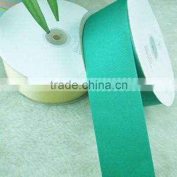 Supply 2 inch 50 mm green double side face ribbon grosgrain gift wrap cake card