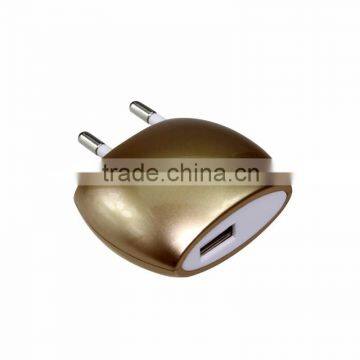 5V1A Colorful USB Wall Charger for IPhone 5 , Home Travel Charger