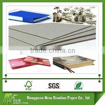 Hardness grey paper board 1200g cardboard factory laminate card