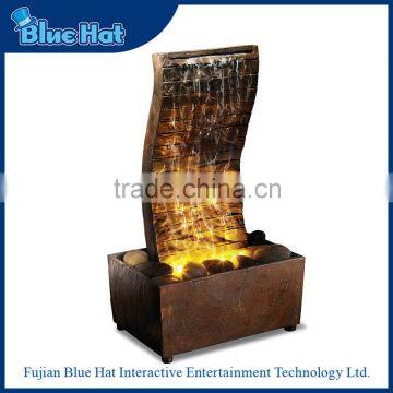 Wholesale fashion decoration water fountain with warm LED light