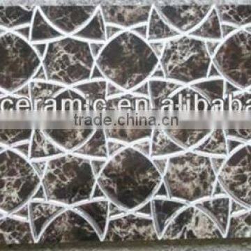 Silver plating top grade polished crystal tile 30x60