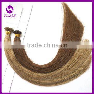 OEM 100% Mini Tip Pre Bonded Keratin Russian Human Hair Extensions Keratin Bond U Flat V Tip U Nail Tip Human Hair Extensions photo-3