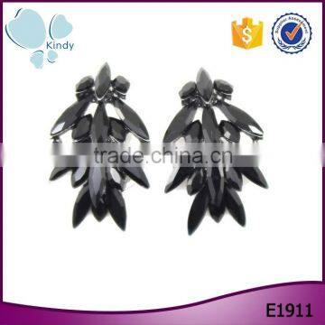 fashionable nickel free alloy crystal stud women earring