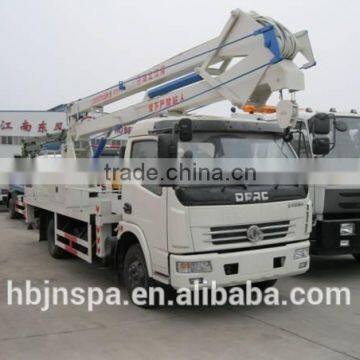 white color Dongfeng DFAC 18m high lifting platform truck