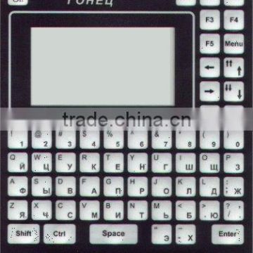 Membrane keypad with transparent window manufacturer