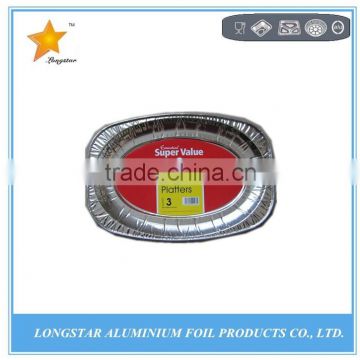 heavy duty health food packaging taken away aluminium foil container