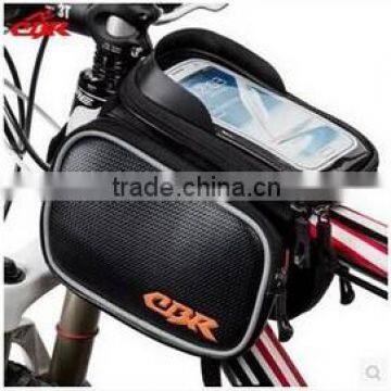 Riding saddle bags on the touch screen pipe tra nsport cell phone package