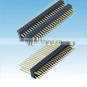 China manufacturer Pitch 1.0mm Pin Header Dual Row 180 Degree DIP 2p 3p 6p 5p 26p Pin header connector