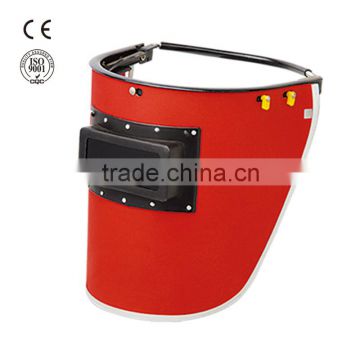 Industrial safety red steel paper welding helmet