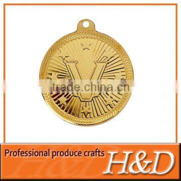 zinc alloy taekwondo medal with gold plating