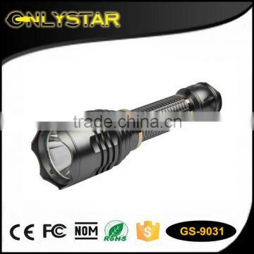 Onlystar GS-9031 long distance hunting flashlight q5 high power rechargeable led flashlight