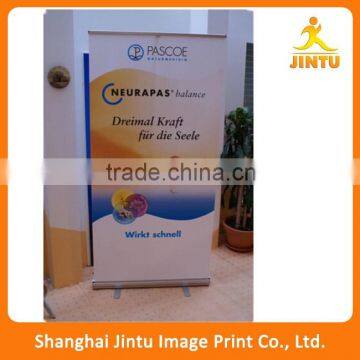 2016 Custom factory aluminum retractable display stand roll up banner stand