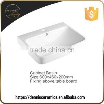 Dennis A2020 Above Board Sink Porcelain Basin