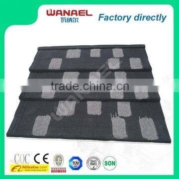 Shingle Wanael roof tile factory/stone coated roofing shingles prices/building construction material