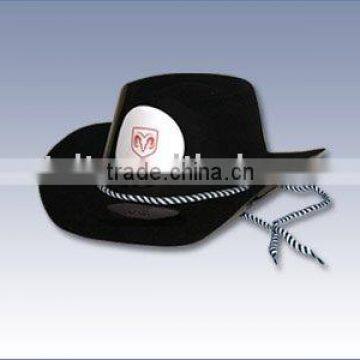 black hat cowboy hat party hat festival hat