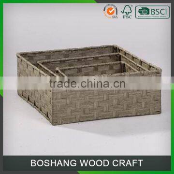 Wholesale Gray Square Storage Baskets