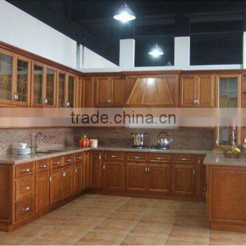 LB-JH1019 cherry wood kitchen cabinets of hanging kitchen cabinet home design