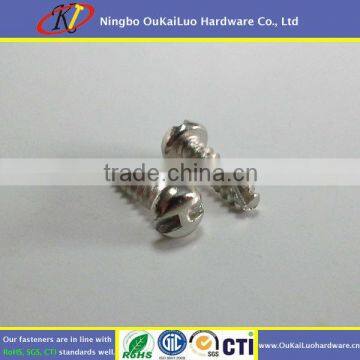 "H" Type Head Stainless Cutting Thread Security Screw for Plastics