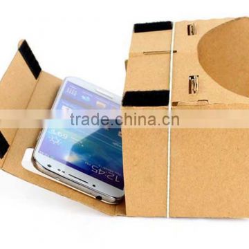 free sample custom google cardboard 3d video glasses virtual reality vr box 3d videos and movies use