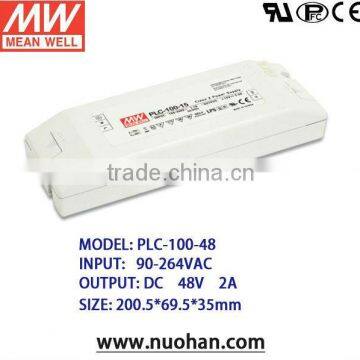 Meanwell 100W 48v power supply with pfc function/100W 48V Single Output Switching Power Supply/led driver 100w