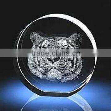 crystal gifts 3D laser engraving K9 for decoration or paper weight crystal cube