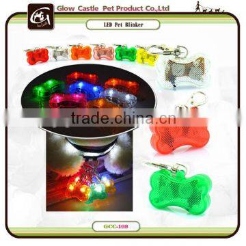 Safty LED Flash Pet Pendant With Note At Back