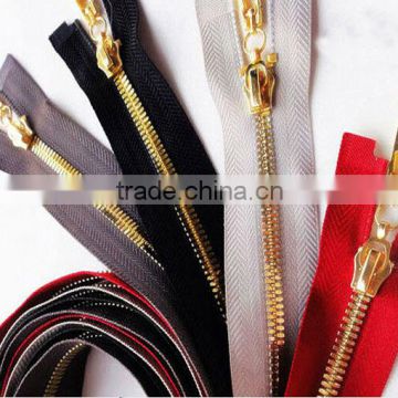 Gold Metal Zipper for Garment